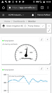 Cervello Device Dashboard